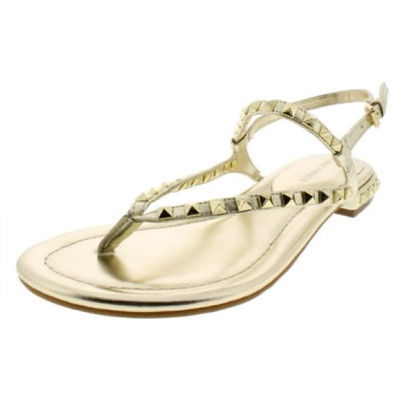 Marc Fisher Pamali Gold Studded Sandals